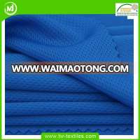 Circular Knitted Breathable 100% Polyester Honeycomb Mesh Sports Fabric For Jersey