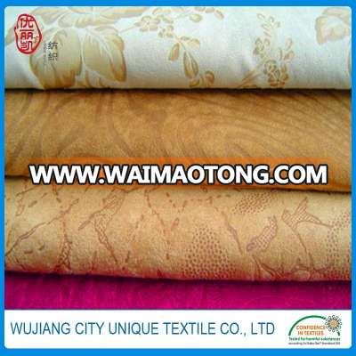 Wholesale Weft Knitting Solid Polyester Spandex Single Jersey Micro Suede Fabric for Women