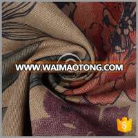 5014 High quality 100% polyester flower printing corduroy velvet sofa fabric