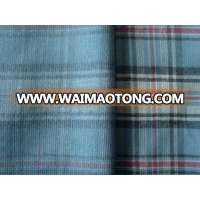 cotton corduroy yarn dyed check shirt fabric