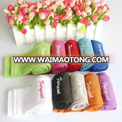 opp bag package ice cooling towel with printed own logo